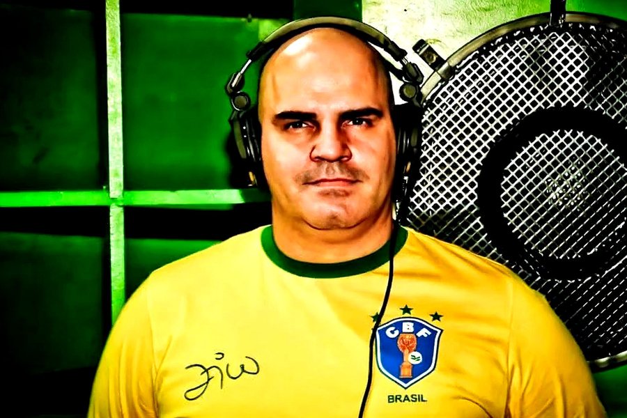 Retrato de Ailton Areas de fone de ouvido